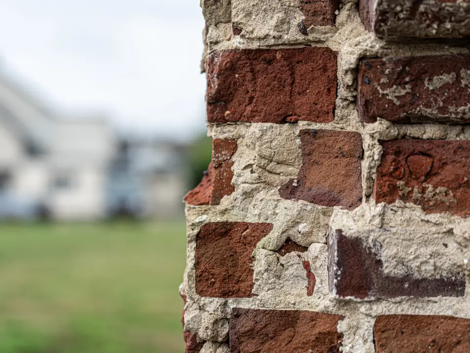 breaking down chimney brick