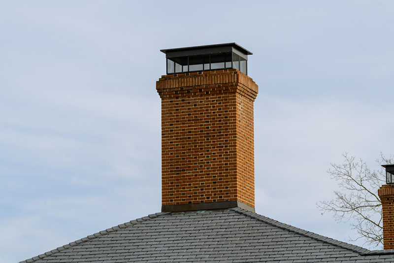 red brick chimney