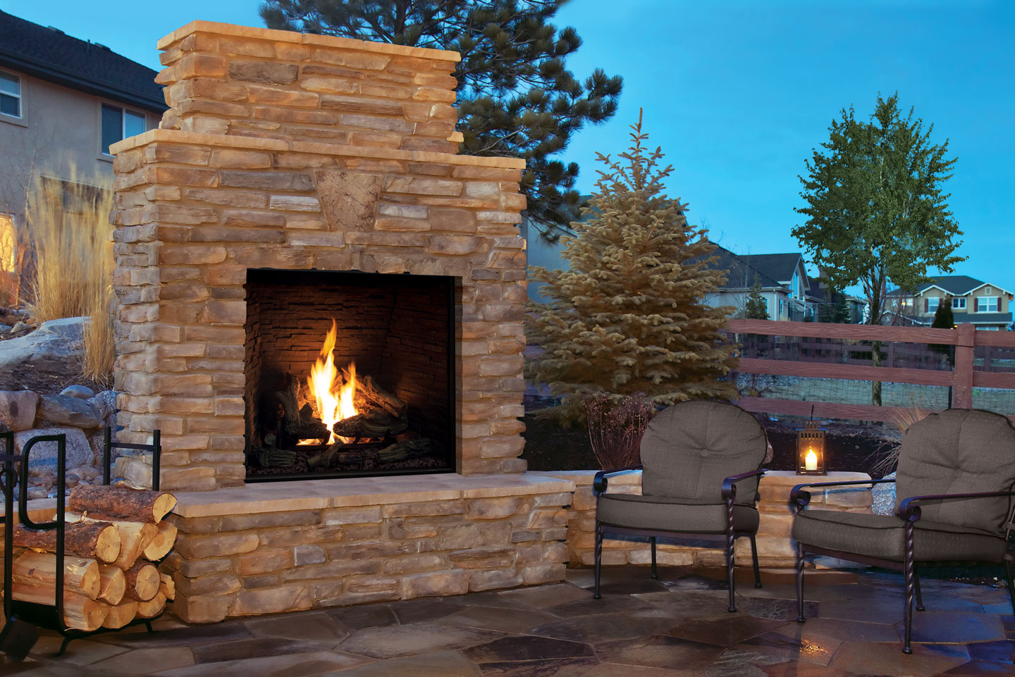 Urbana Luxury Fireplaces U44 Outdoor Gas Fireplace - Image 4