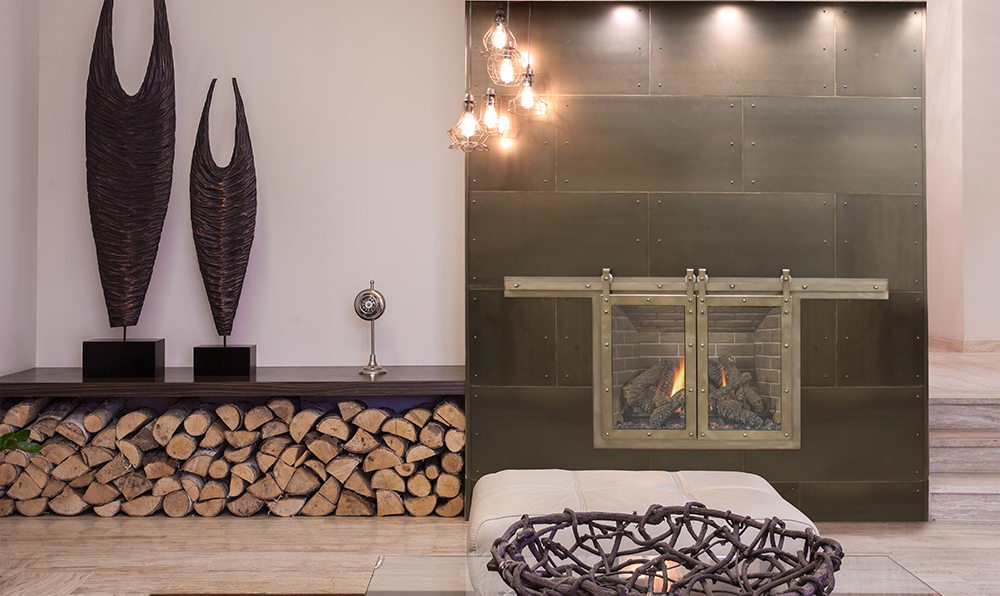 Stoll Sliding Door Fireplace Door - Rectangle