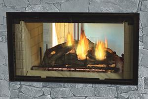 Majestic Designer 42 See-Through Wood-Burning Fireplace - Image 2