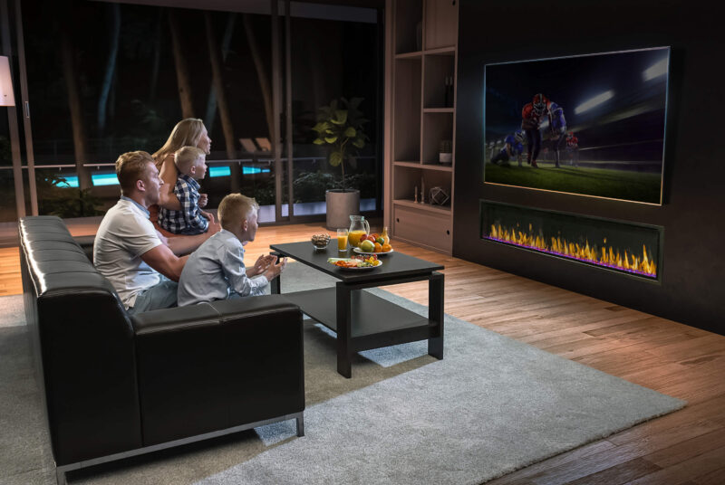 Modern Flames Orion Slim 100" Virtual Electric Fireplace - Image 2