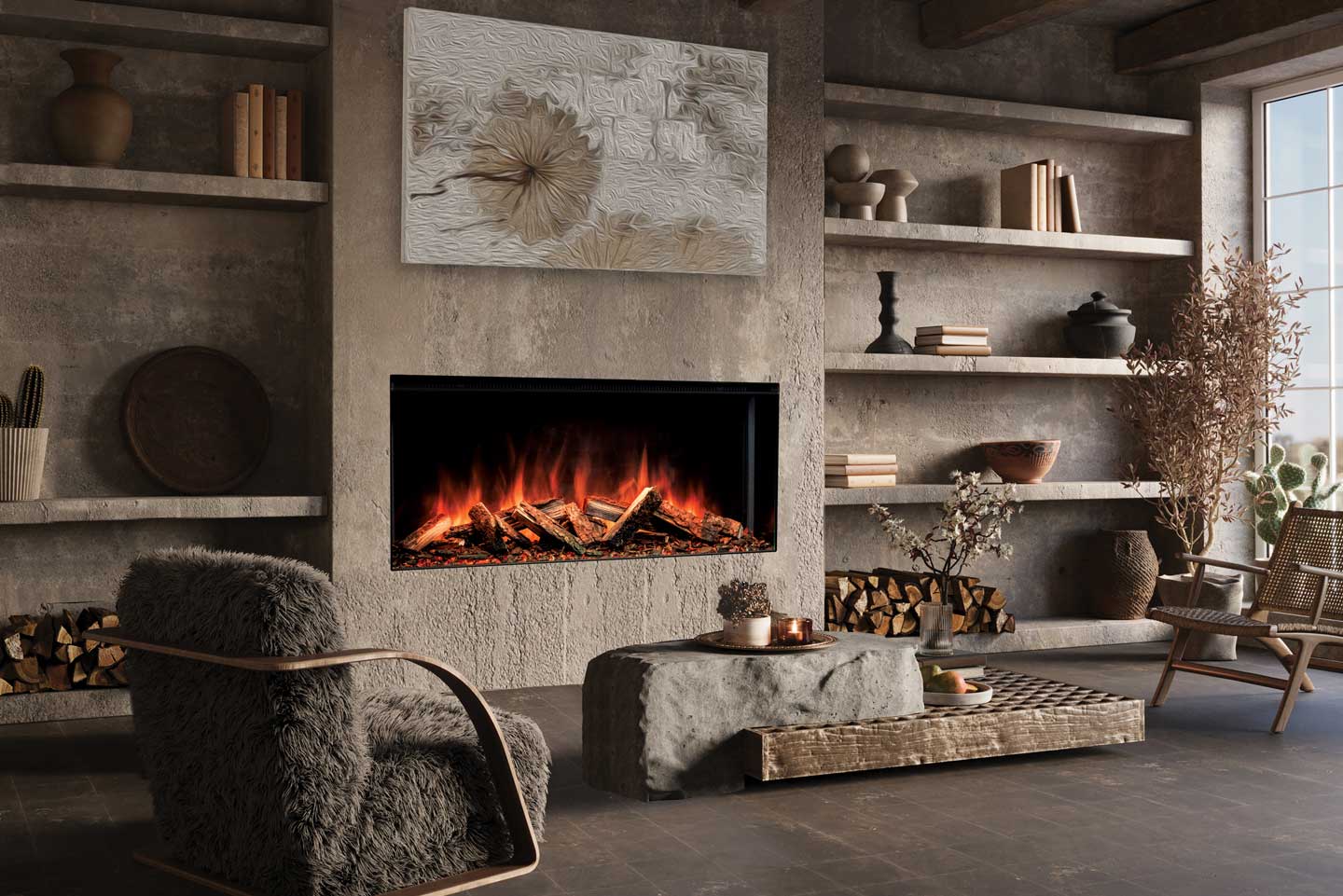 Uptown Electric Fireplaces UE68 Electric Fireplace