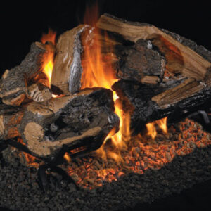 Real Fyre Charred Rugged Split Oak See Thru