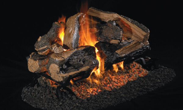 Real Fyre Charred Rugged Split Oak See Thru