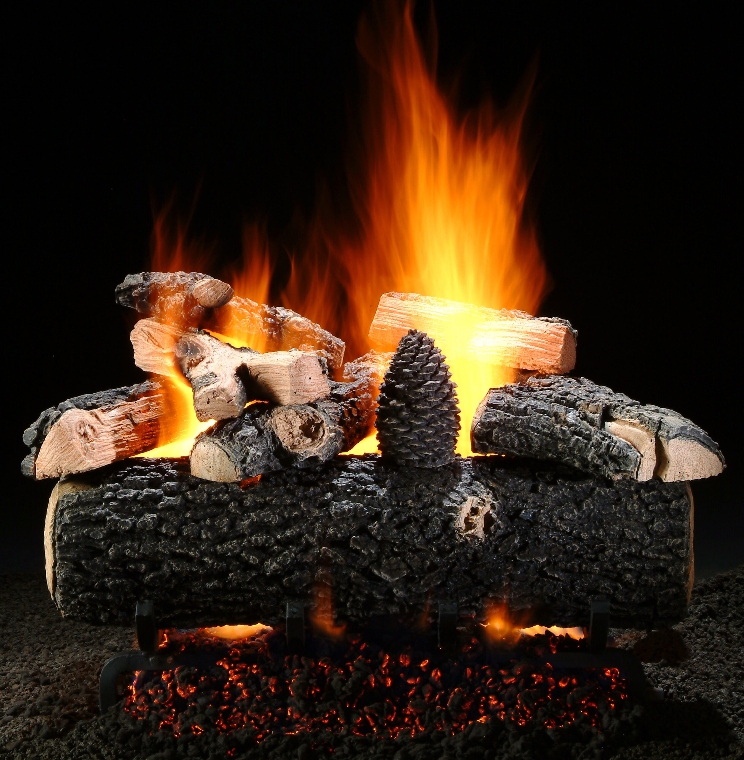 Hargrove Vented Coal Basket with Coals