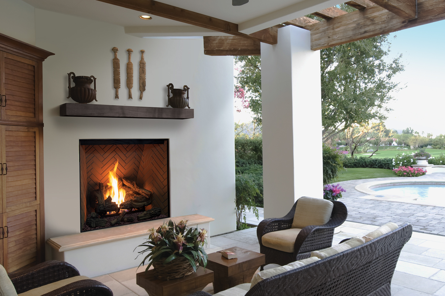 Urbana Luxury Fireplaces U44 Outdoor Gas Fireplace