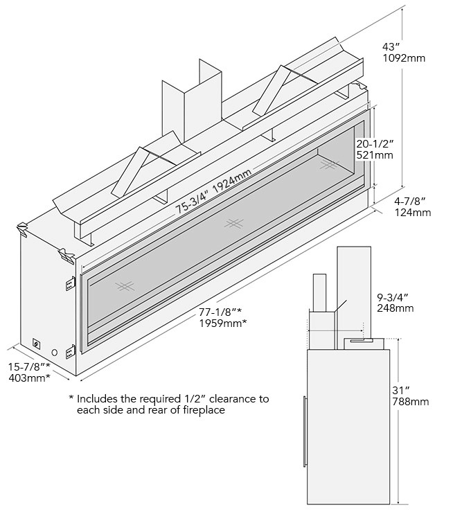 Fireplace Xtrordinair ProBuilder 72 Linear Deluxe - Image 4