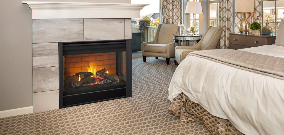 Majestic Corner 36 Left Direct Vent Gas Fireplace