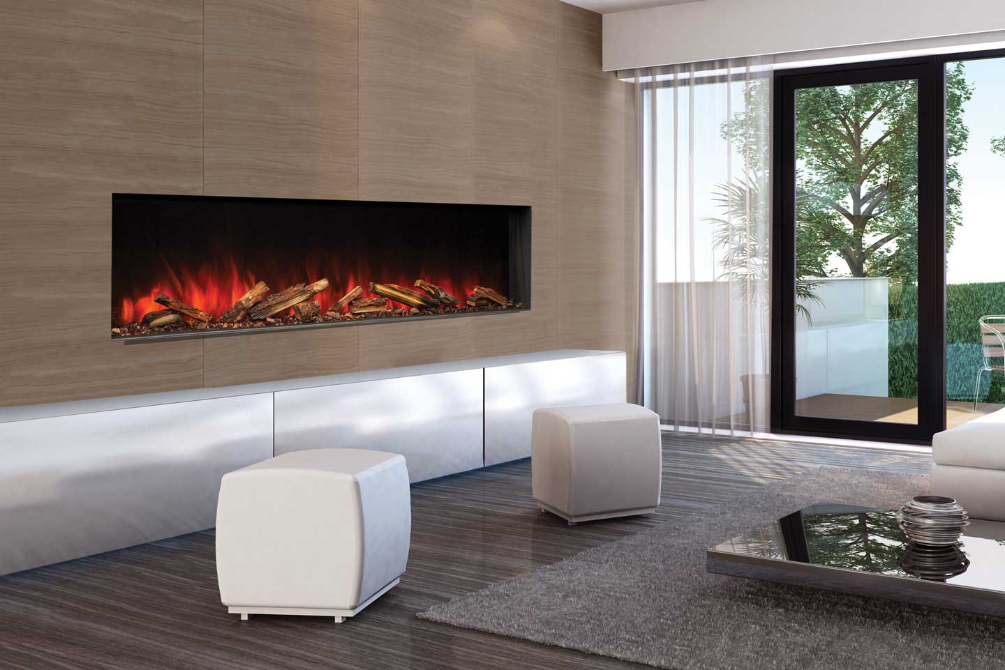 Uptown Electric Fireplaces UE68 Slim Electric Fireplace - Image 2