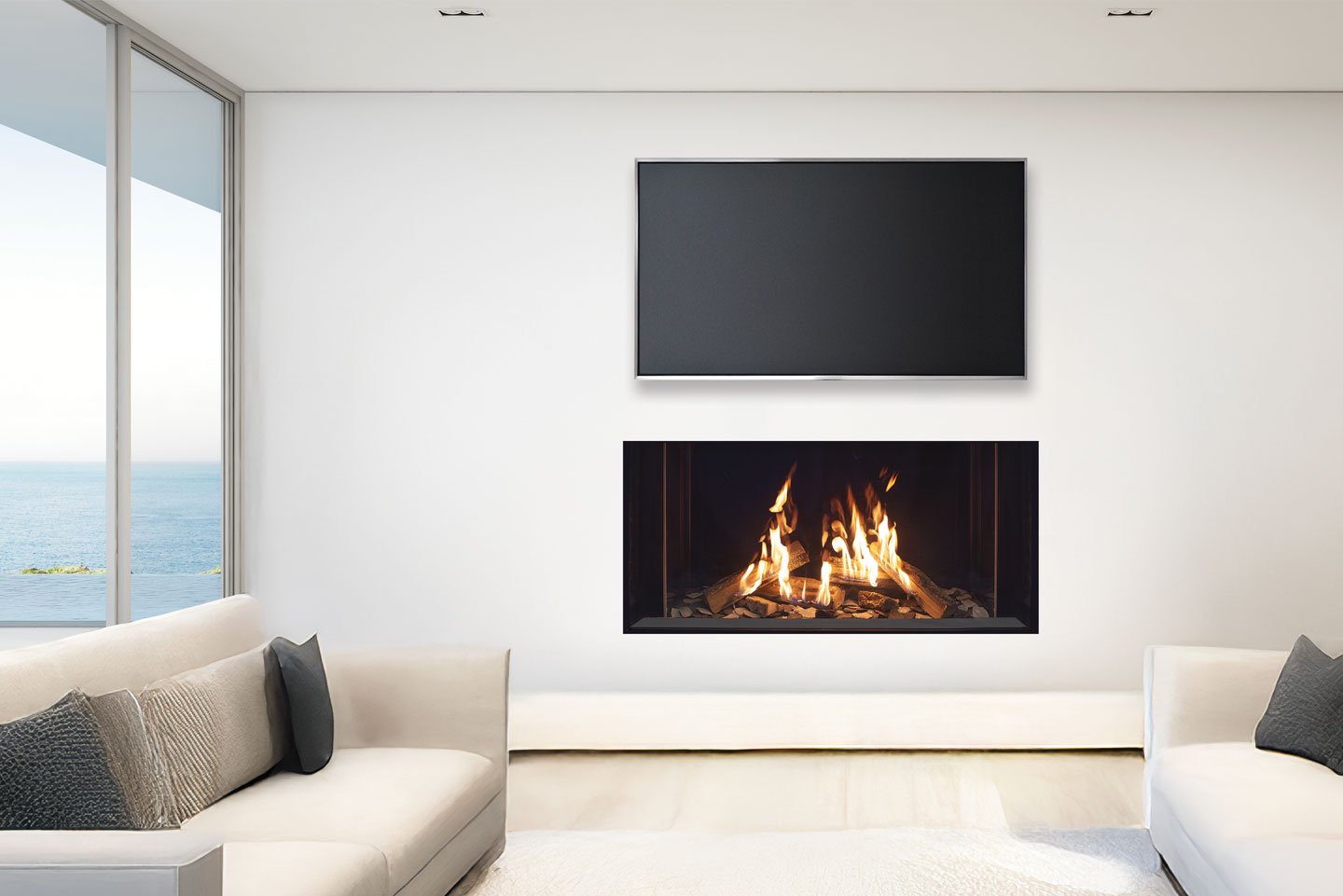 Urbana Luxury Fireplaces U50 Tall Ultra Linear Gas Fireplace