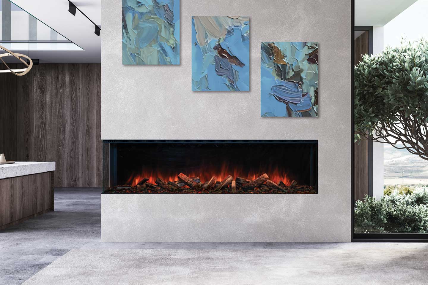 Uptown Electric Fireplaces UE80 Electric Fireplace