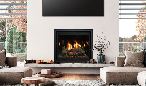 Enviro RZ41 Fire-Under-Log Gas Fireplace