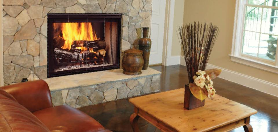 Majestic Designer 42 See-Through Wood-Burning Fireplace