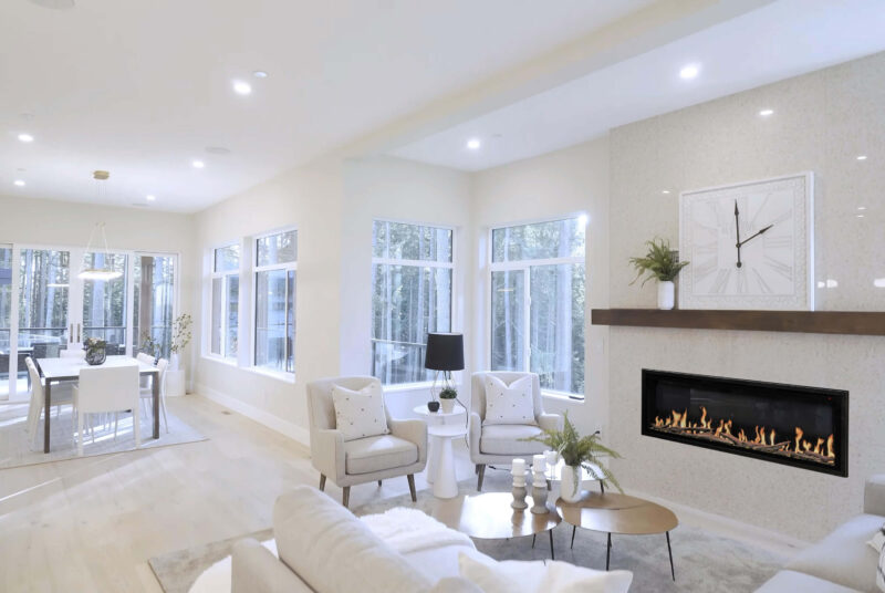 Modern Flames Orion Slim 100" Virtual Electric Fireplace - Image 4
