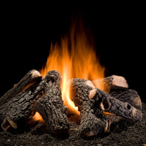 Hargrove Kodiak Char Double Stack 36" Vented Gas Log Set