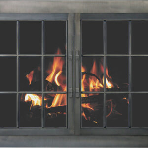 Stoll Industrial Rectangle Fireplace Door