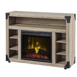 Dimplex Chelsea TV Stand Electric Fireplace, Distressed Oak