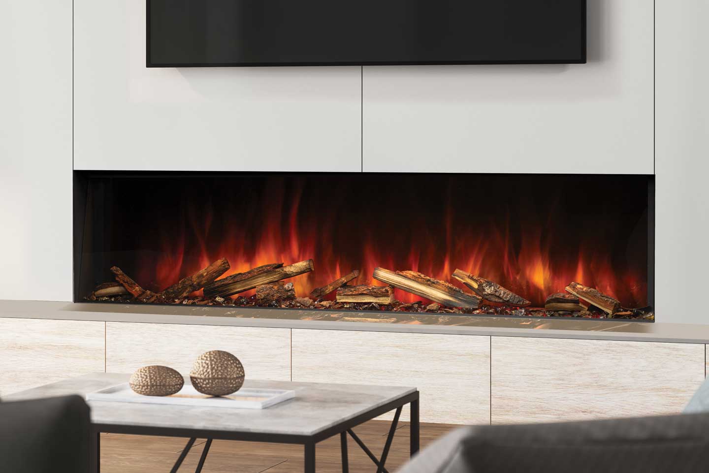 Uptown Electric Fireplaces UE68 Slim Electric Fireplace - Image 4
