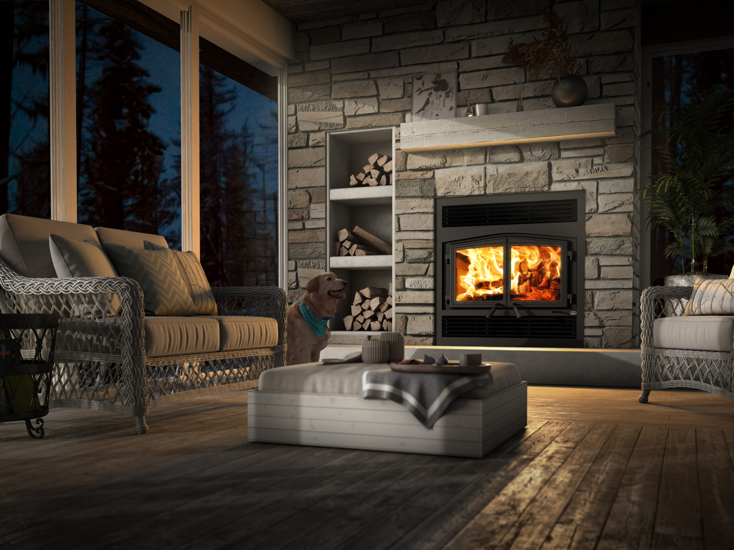 Osburn Stratford II Wood Fireplace - Image 2
