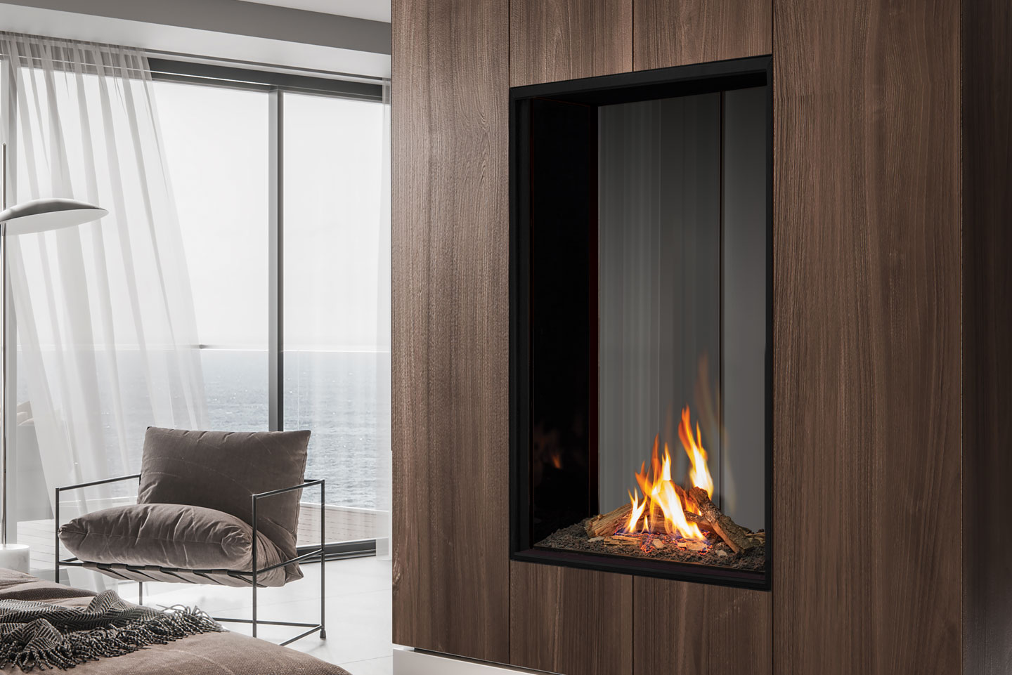 Urbana Luxury Fireplaces U33 Tall Gas Fireplace - Image 3