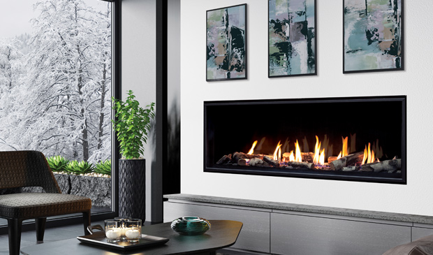 Enviro C60 Tall Linear Gas Fireplace