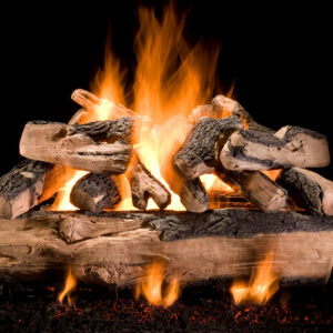 Hargrove Kodiak Split Triple Stack Vented Gas Log Set