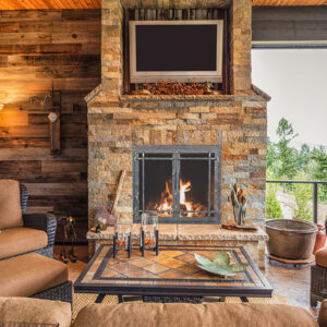 Stoll Aged Iron Fireplace Doors