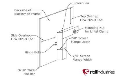 Stoll Stainless Fireplace Door - Rectangle - Image 5