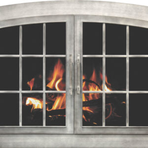 Stoll Industrial Arch Fireplace Door