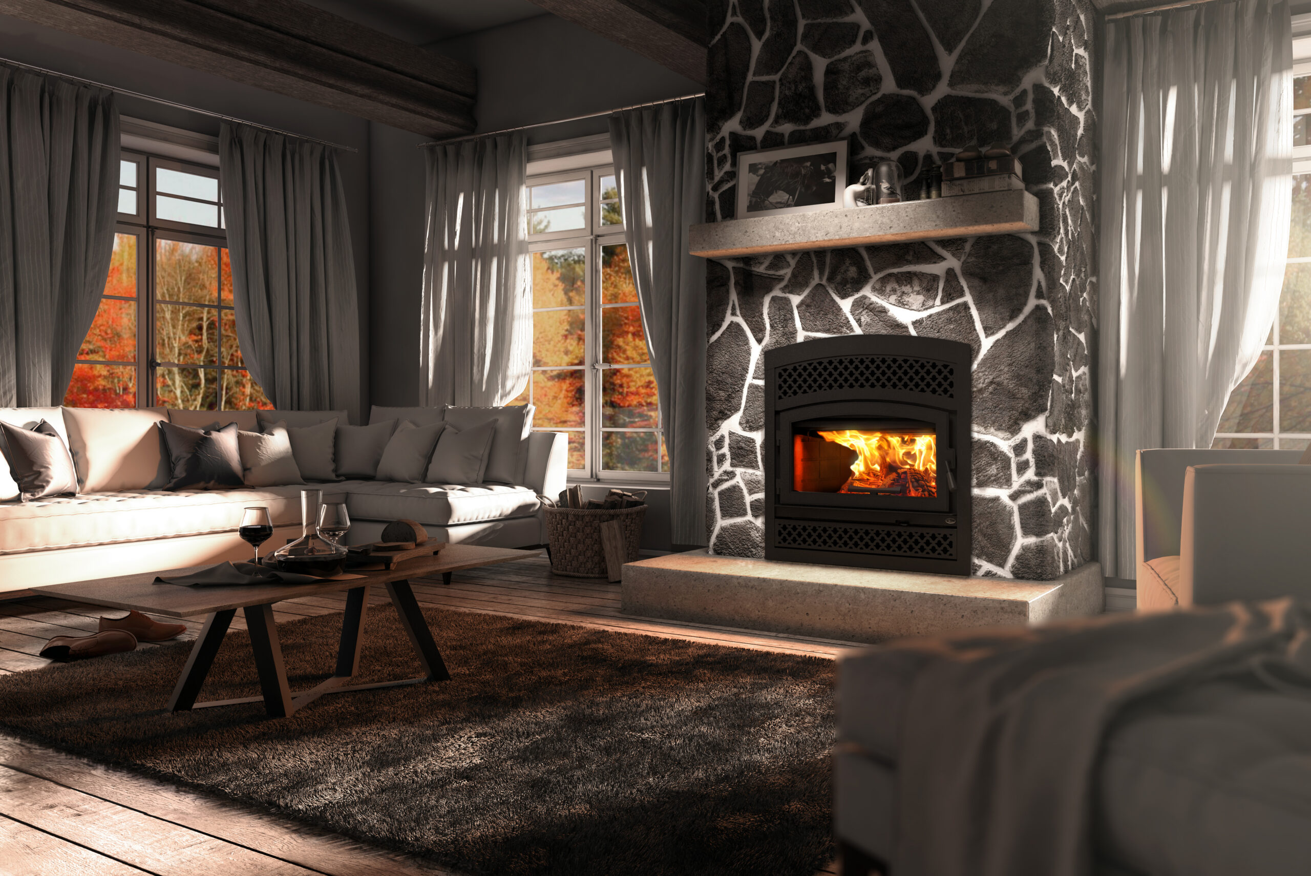 Valcourt Lafayette II FP10R Wood Fireplace - Image 5