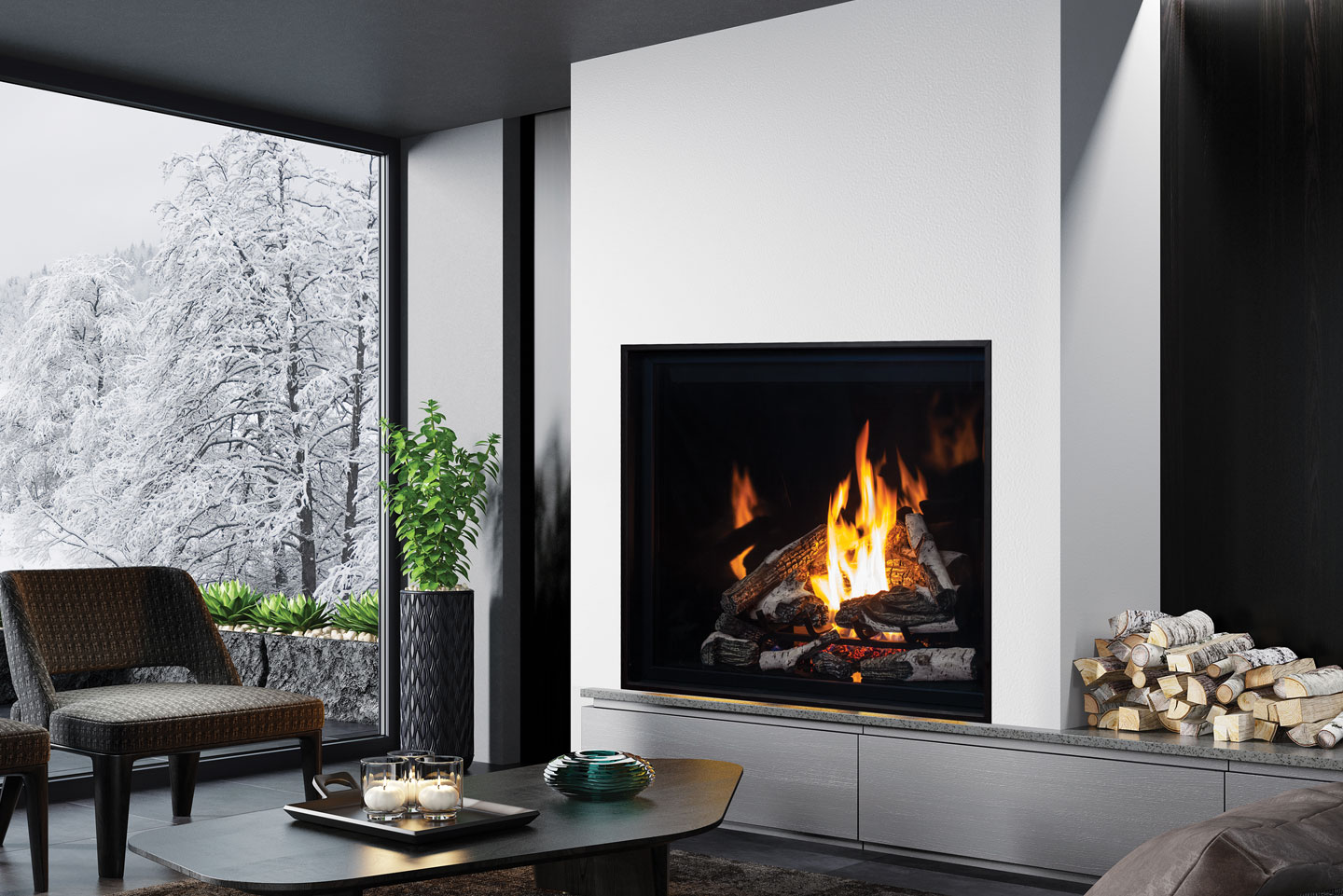 Urbana Luxury Fireplaces U44 Gas Fireplace