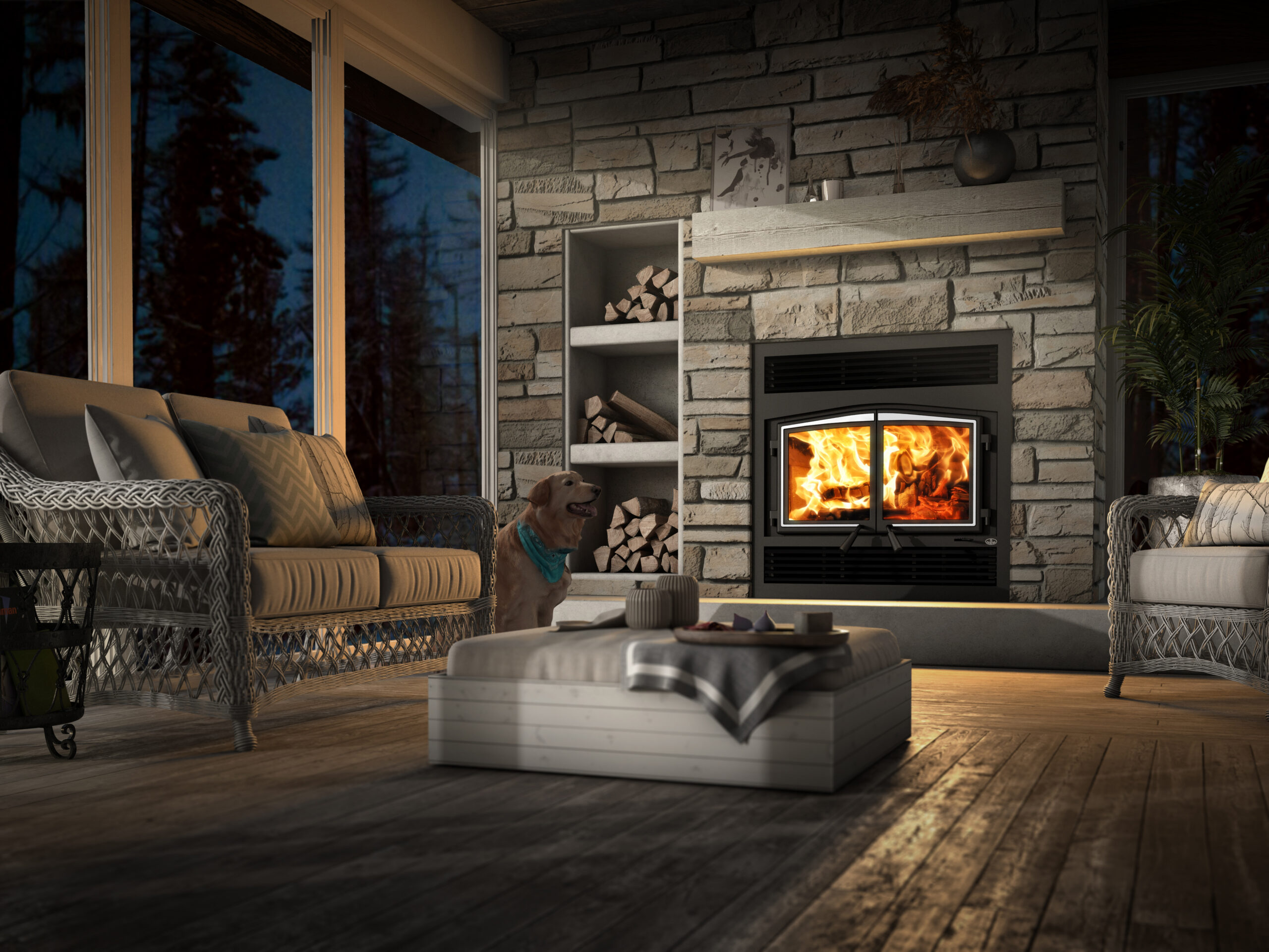 Osburn Stratford II Wood Fireplace - Image 3