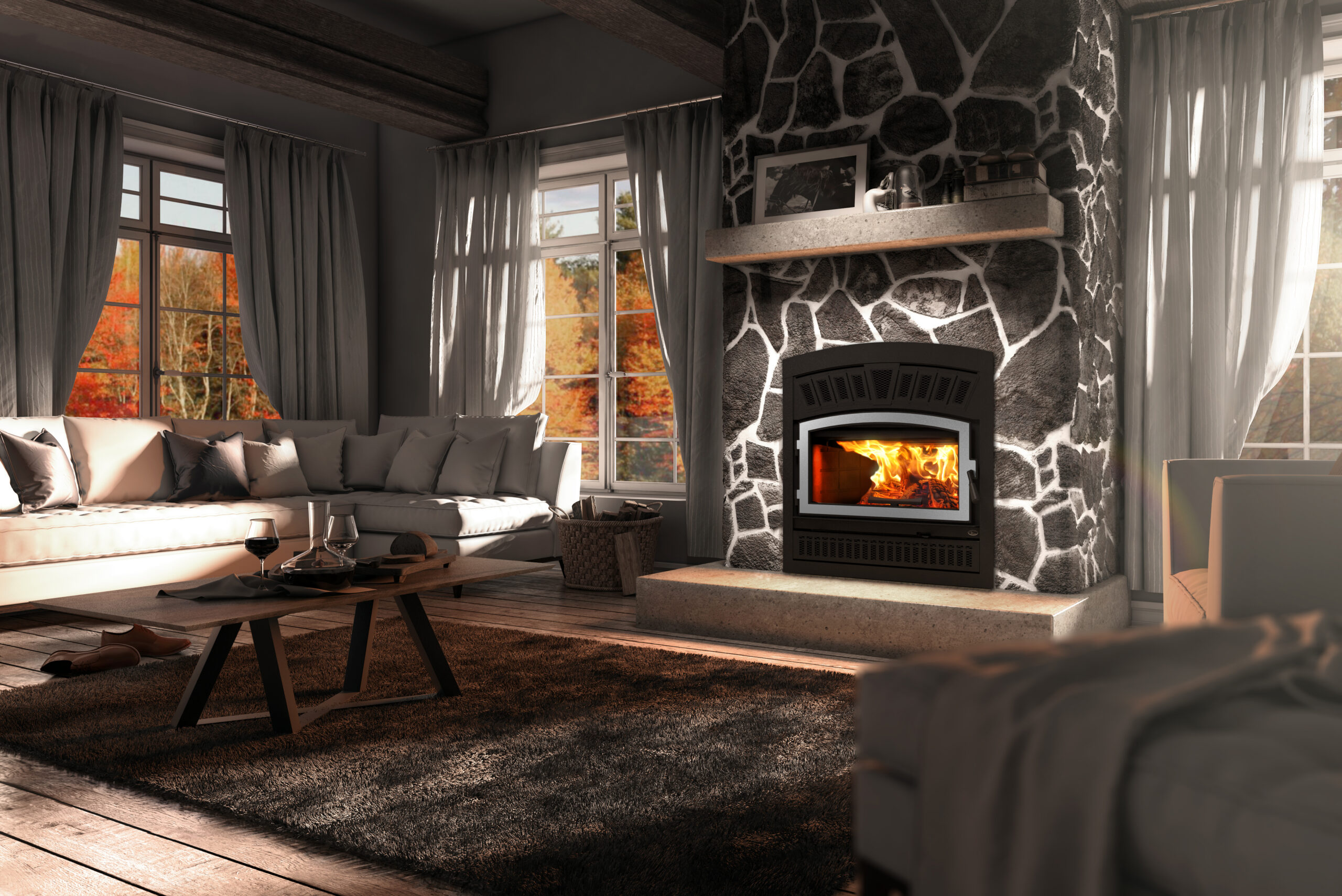 Valcourt Lafayette II FP10R Wood Fireplace - Image 2