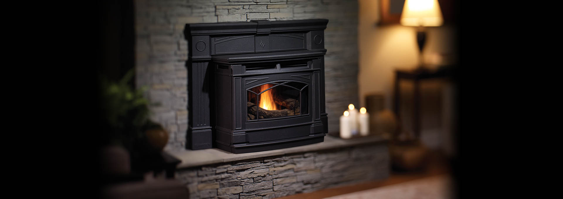 Hampton GCi60 Cast Iron Pellet Stove Insert