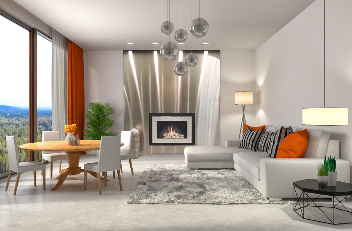 Stoll Manhattan Modern Fireplace Doors