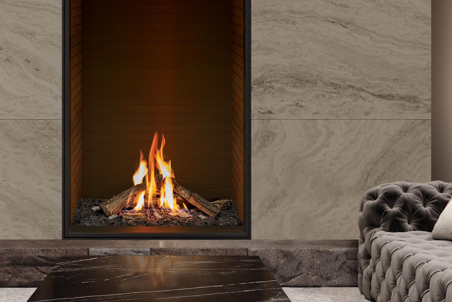 Urbana Luxury Fireplaces U33 Tall Gas Fireplace - Image 2