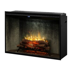 Dimplex Revillusion 42in Built-In Firebox with Front Glass and Plug Kit