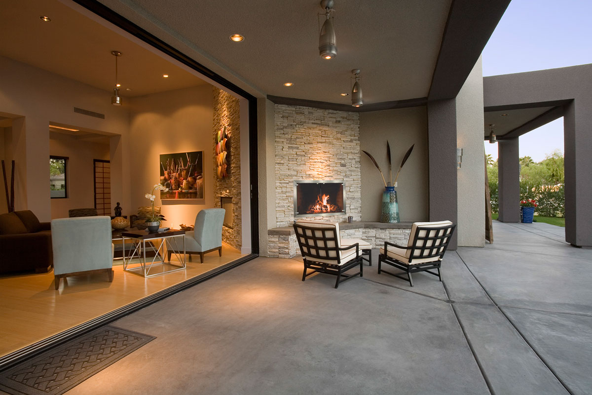 Stoll Stainless Fireplace Door - Arch